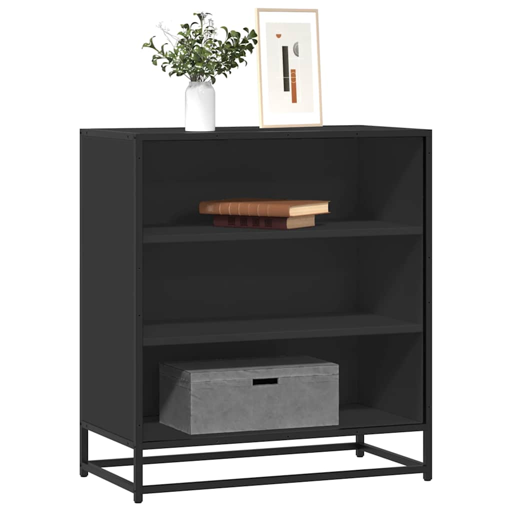 vidaXL Sideboard Black 68x35x76 cm Engineered Wood and Metal