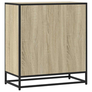 vidaXL Sideboard Sonoma Oak 68x35x76 cm Engineered Wood and Metal