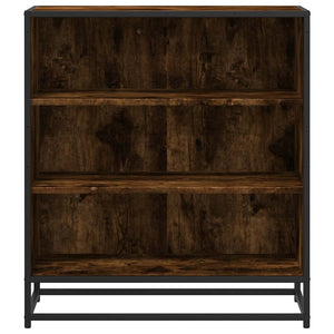 vidaXL Sideboard Smoked Oak 68x35x76 cm Engineered Wood and Metal