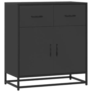 vidaXL Sideboard Black 68x35x76 cm Engineered Wood and Metal