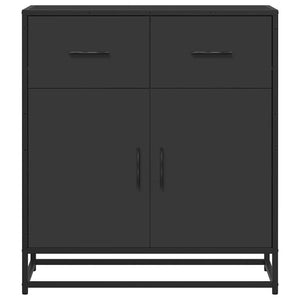 vidaXL Sideboard Black 68x35x76 cm Engineered Wood and Metal