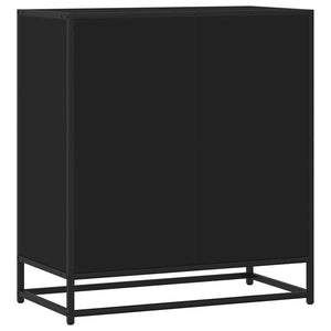 vidaXL Sideboard Black 68x35x76 cm Engineered Wood and Metal