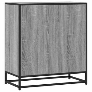 vidaXL Sideboard Grey Sonoma 68x35x76 cm Engineered Wood and Metal