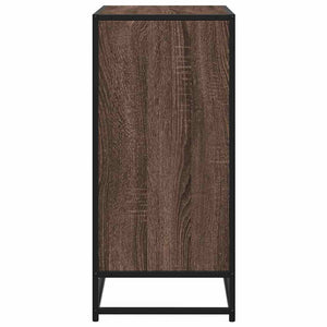 vidaXL Sideboard Brown Oak 68x35x76 cm Engineered Wood and Metal