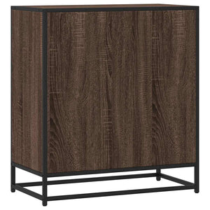 vidaXL Sideboard Brown Oak 68x35x76 cm Engineered Wood and Metal