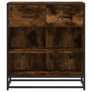 vidaXL Sideboard Smoked Oak 68x35x76 cm Engineered Wood