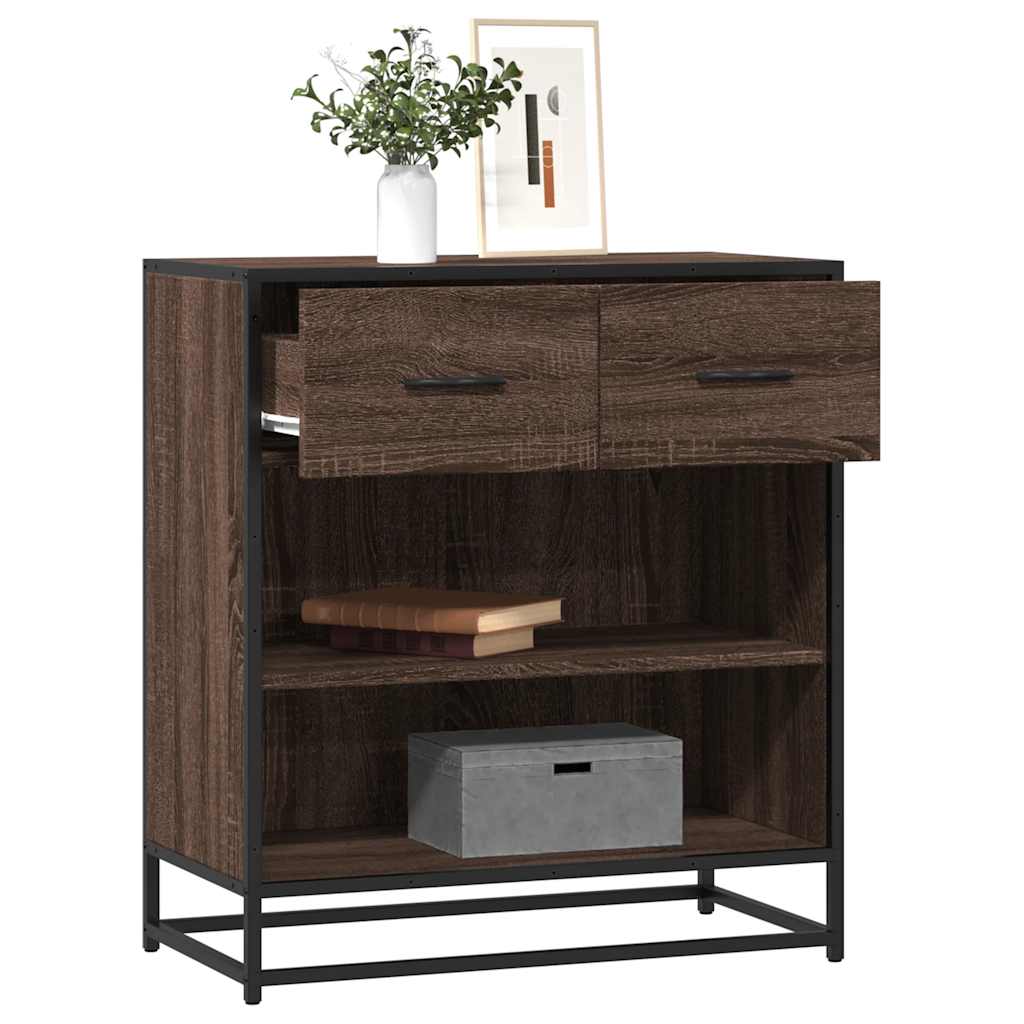 vidaXL Sideboard Brown Oak 68x35x76 cm Engineered Wood