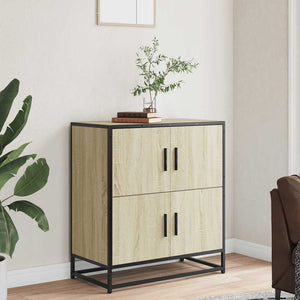 vidaXL Sideboard Sonoma Oak 68x35x76 cm Engineered Wood