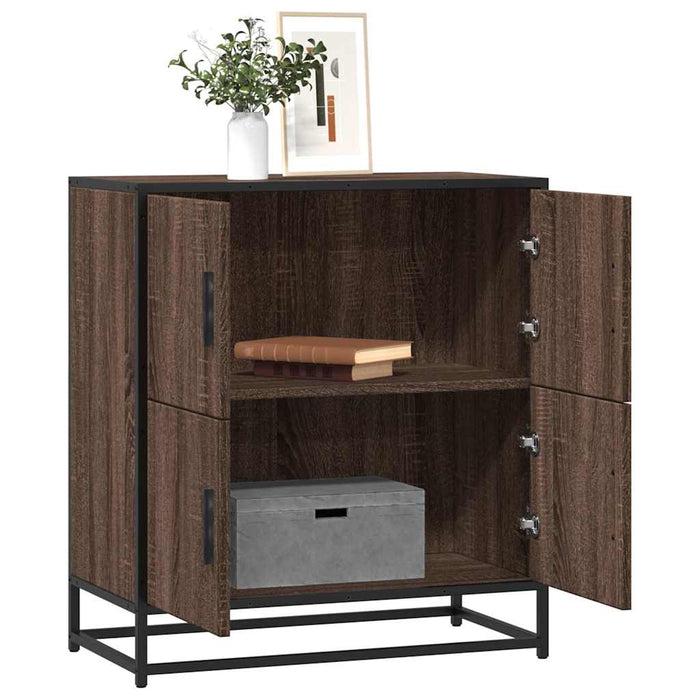 vidaXL Sideboard Brown Oak 68x35x76 cm Engineered Wood