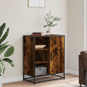 vidaXL Sideboard Smoked Oak 62x35x76 cm Engineered Wood