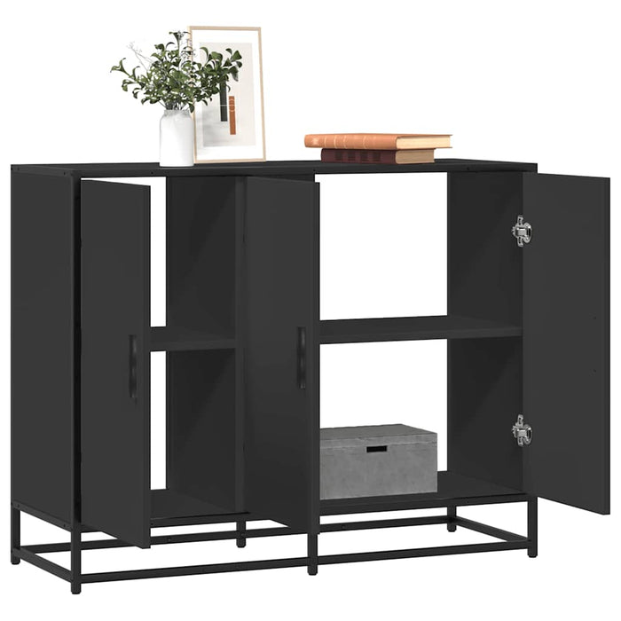 vidaXL Sideboard Black 94x35x76 cm Engineered Wood