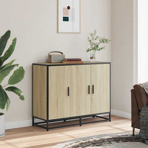 vidaXL Sideboard Sonoma Oak 94x35x76 cm Engineered Wood