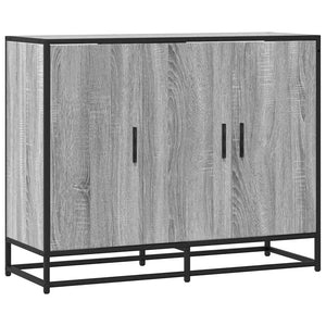 vidaXL Sideboard Grey Sonoma 94x35x76 cm Engineered Wood