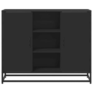 vidaXL Sideboard Black 92x35x76 cm Engineered Wood