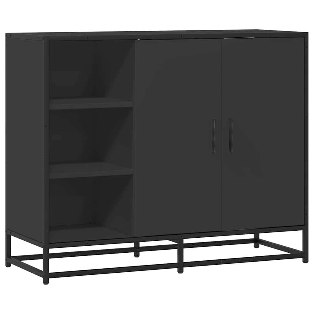 vidaXL Sideboard Black 92x35x76 cm Engineered Wood