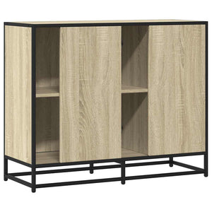 vidaXL Sideboard Sonoma Oak 92x35x76 cm Engineered Wood