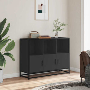 vidaXL Sideboard Black 100x35x76 cm Engineered Wood