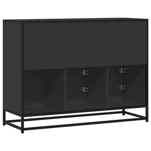 vidaXL Sideboard Black 100x35x76 cm Engineered Wood