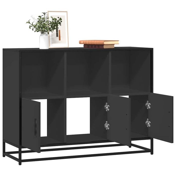 vidaXL Sideboard Black 100x35x76 cm Engineered Wood