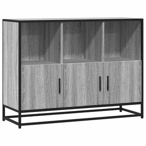 vidaXL Sideboard Grey Sonoma 100x35x76 cm Engineered Wood