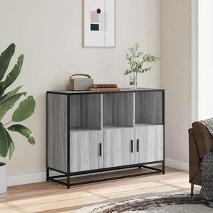 vidaXL Sideboard Grey Sonoma 100x35x76 cm Engineered Wood