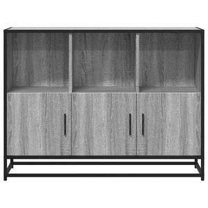 vidaXL Sideboard Grey Sonoma 100x35x76 cm Engineered Wood