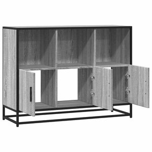 vidaXL Sideboard Grey Sonoma 100x35x76 cm Engineered Wood