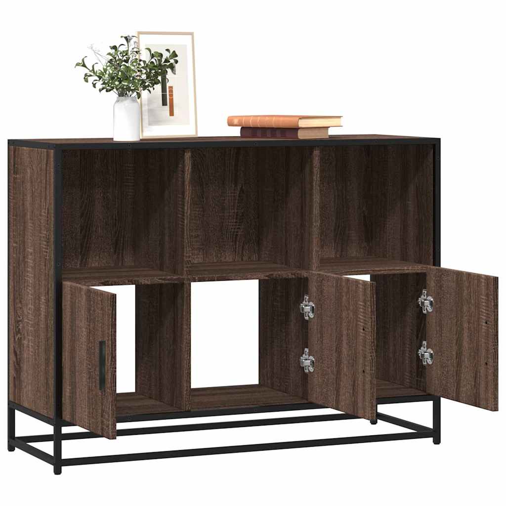 vidaXL Sideboard Brown Oak 100x35x76 cm Engineered Wood