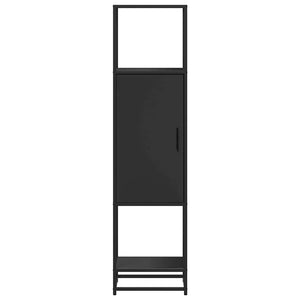 vidaXL Highboard Black 35.5x35x139 cm Engineered Wood and Metal