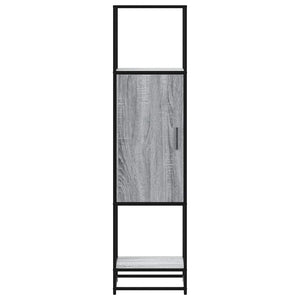 vidaXL Highboard Grey Sonoma 35.5x35x139 cm Engineered Wood and Metal