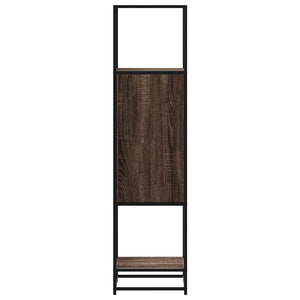 vidaXL Highboard Brown Oak 35.5x35x139 cm Engineered Wood and Metal