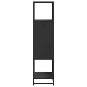 vidaXL Highboard Black 68x35x139 cm Engineered Wood and Metal