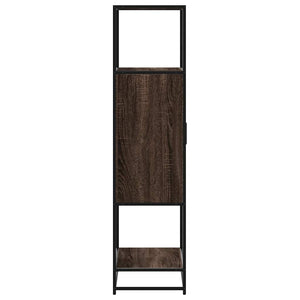 vidaXL Highboard Brown Oak 68x35x139 cm Engineered Wood and Metal