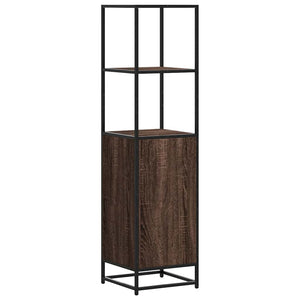 vidaXL Highboard Brown Oak 35.5x35x139 cm Engineered Wood and Metal