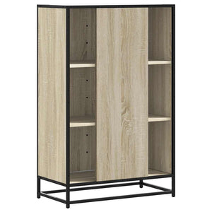 vidaXL Highboard Sonoma Oak 68x35x106.5 cm Engineered Wood and Metal