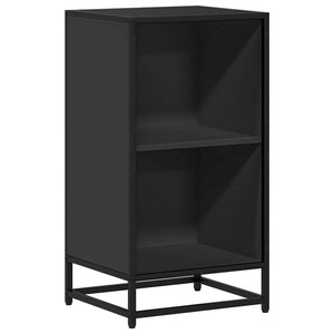 vidaXL Book Cabinet Black 40x35x76 cm Engineered Wood