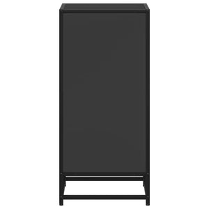 vidaXL Book Cabinet Black 40x35x76 cm Engineered Wood