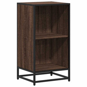 vidaXL Book Cabinet Brown Oak 40x35x76 cm Engineered Wood