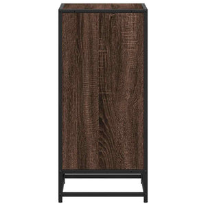 vidaXL Book Cabinet Brown Oak 40x35x76 cm Engineered Wood