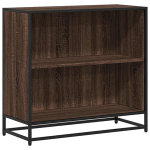 vidaXL Book Cabinet Smoked Oak 60x35x76 cm Engineered Wood