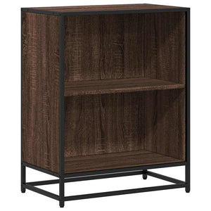 vidaXL Book Cabinet Brown Oak 60x35x76 cm Engineered Wood