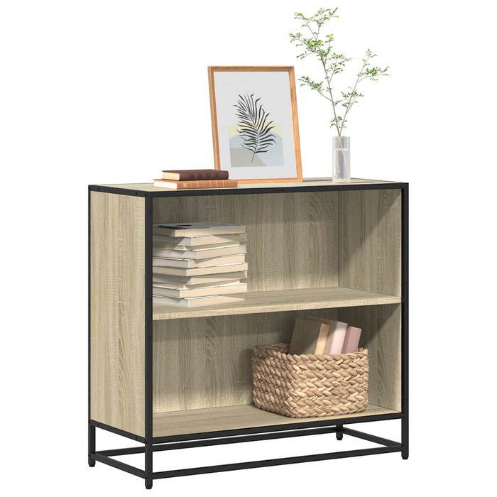 vidaXL Book Cabinet Sonoma Oak 80x35x76 cm Engineered Wood