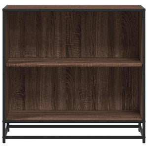 vidaXL Book Cabinet Brown Oak 80x35x76 cm Engineered Wood