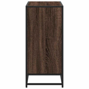 vidaXL Book Cabinet Brown Oak 80x35x76 cm Engineered Wood