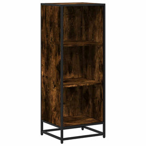 vidaXL Book Cabinet Smoked Oak 40x35x107.5 cm Engineered Wood