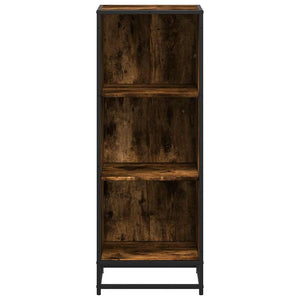 vidaXL Book Cabinet Smoked Oak 40x35x107.5 cm Engineered Wood