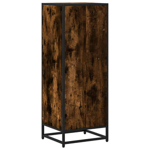 vidaXL Book Cabinet Smoked Oak 40x35x107.5 cm Engineered Wood