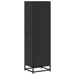 vidaXL Book Cabinet Black 40x35x139 cm Engineered Wood