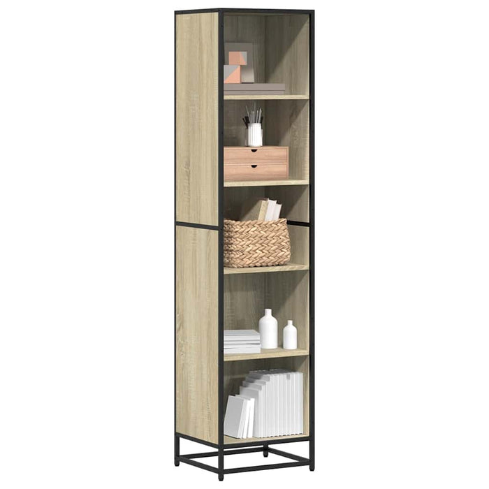 vidaXL Book Cabinet Sonoma Oak 40x35x170.5 cm Engineered Wood