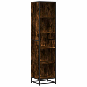 vidaXL Book Cabinet Smoked Oak 40x35x170.5 cm Engineered Wood